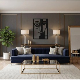 Resim Soyut Yüz Metal Duvar Tablosu - Picasso Duvar Dekorasyonu 