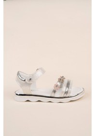 Resim EPAAVM - Termo Taban Papatya Model Sedef Kız Çocuk Sandalet -... Beyaz 