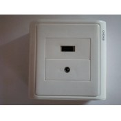 Resim YKA Usb+Audio Duvar Prizi 
