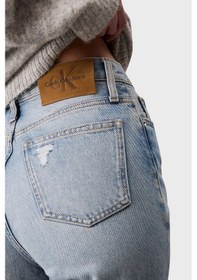 Resim Calvin Klein Bayan Kot Pantolon J20j224026 1aa Açık Mavi Açık Mavi 