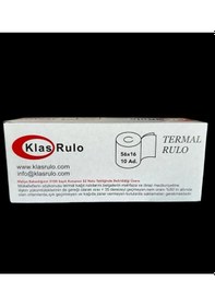 Resim Klas Rulo Yazar Kasa Pos Rulosu 56mmx16metre 10 Paket 100 Adet 