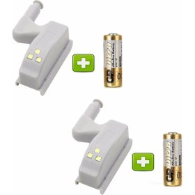 Resim Bibizde Gardrop Mutfak Dolap Içi Sensörlü LED Işık Lamba Aydınlatma 2 Adet 