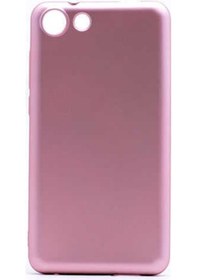 Resim Noktaks - Vestel Uyumlu Vestel Venüs V4 - Kılıf Mat Renkli Esnek Premier Silikon Kapak - Rose Gold 
