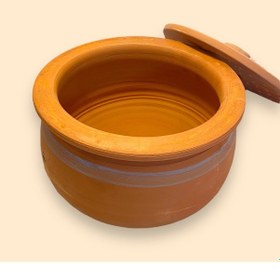 Resim Doğal Toprak Yoğurt Mayalama Güveci Kapaklı 3,5l 25 Cm 