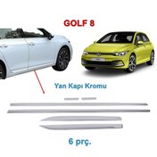 Resim Vw Golf 8 Yan Kapı Çıtası Nikelajı 2020 Sonrası 4 Prç P Çelik N11.316 