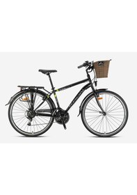 Resim Kron Tetra Man 3.0 28 Jant Şehir Bisikleti Mat Füme-neon Sarı 46 Cm Mat Füme 