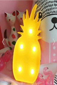 Resim LEDREYON Sarı Ananas Tasarımlı Ledli Masa Gece Lambası 