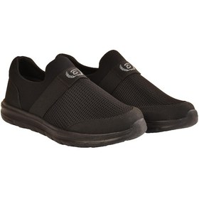 Resim Full Ortopedik Taban Yazlık Unisex Spor Ayakkabı Bağcıksız Spor Blacksea Siyah 