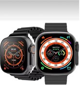 Resim EMİN ENSAR HOME (Silver- Siyah) Smart Watch 8 Ultra ÇİFT KORDON Ios Android Destekli Akıllı Saat 