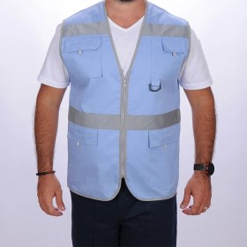Resim Formteks İşçi Çok Cepli Reflektörlü Alet Yeleği Mavi 