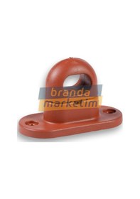 Resim Plastik Yaylı Dorse Kancası Döner Mandal Kilit Kahverengi-10 Adet 