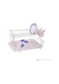 Resim Ece Metal De Luxe Paslanmaz Bulaşık Sepeti 1 Adet Gümüş 