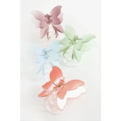 Resim Ronanna Çift Kanatlı Kelebek Renkli Mandal Toka 8 cm 