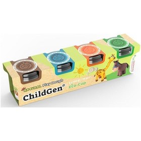 Resim Doğal Oyun Hamuru - 4'lü Standart Set 125gr X 4 