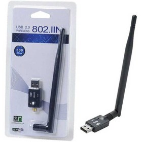 Resim Koodmax 300Mbps Wireless USB WiFi Adaptör Dongle 5dBi Anten Network LAN 