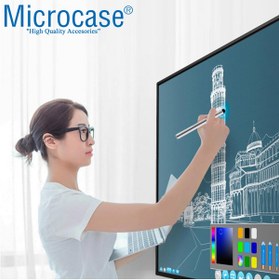 Resim Microcase Universal Telefon Tablet Ipad Teleskopik Akıllı Tahta Sunum Kalemi 37 Cm - Al3459 Gümüş 