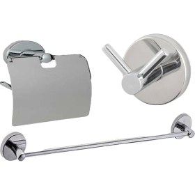 Resim Fndhome Banyo 3 Lü Set Bornoz Askısı, Uzun Havluluk, Geniş Wc Kağıtlık 