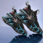 Resim Erkeklerin Trendy Katı Bıçak Tipi Sneaker'ları, Erkeklerin Açık Hava Aktiviteleri için Rahat Kaymaz Bağcıklı Dayanıklı Ayakkabıları 