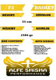 Resim Alfeshisha F2 Kırmızı Performans Nargile Takımı 