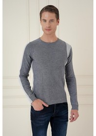 Resim Efor Tr 871 Slim Fit İndigo Klasik Triko Indigo 