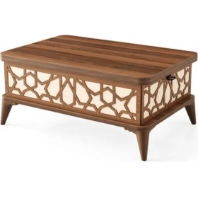 Resim Woodhub 2 Yıl Land 115 Akıllı Sihirli Orta Laptop Masası Masaya Dönüşen Sehpa Kahverengi Dikdörtgen Suntala 