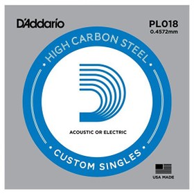 Resim D'Addario PL018 Tek Elektro Gitar Teli (18) 