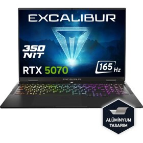 Resim Casper Excalibur G915 Intel Core 7-240H 64GB 4tb RTX5070 165HZ 16" Freedos Gaming Laptop G915.240H-EN70X-C 