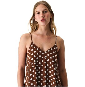 Resim Penti Polka Dot Elbise Çok Renkli 