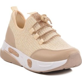 Resim 702465 Z Bej Kadın Taşlı Günlük Ayakkabı Bej 