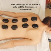 Resim 5 adet Siyah Bazalt Sıcak Taş Seti, Spa, Masaj Rahatlatma, Rahatlatma vb. için mükemmeldir. İnç Boyutu 3.43cm/3.0cm Not: Resim Sadece Referans İçin, Boyut Açıkça İşaret Edilmiştir 