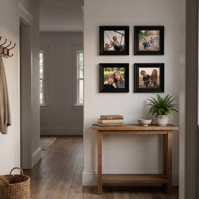 Resim "Güzel Anılar Köşesi" Kişiye Özel Siyah Çerçeveli Fotoğraf Kolajı Seti - 2 Cm / 6 Adet 