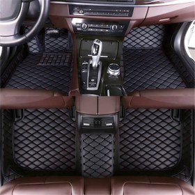 Resim Volkswagen Beetle 2012-2019 gaz pedalı aşadın yokarı, söfür koltuk altında bilgisayar kutusu var 5D Havuzlu Paspas - Siyah_Siyah 