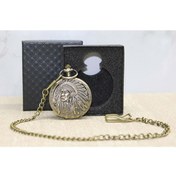Resim Store Kutulu Kızılderili Tasarım Köstekli Saat 4x5 Antik Retro Cep Saati Hediyelik ve Koleksiyonluk 
