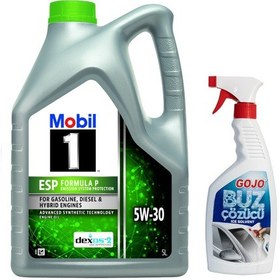 Resim Mobil 1 Esp Formula P 5W-30 Motor Yağı 5 L + Gojo Cam Buz Çözücü 4 L 