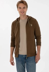 Resim U.S. Polo Assn. Erkek Haki Örme Hırka 50313748-VR027 