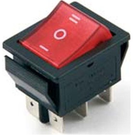 Resim Geniş Işıklı Anahtar On-off-on 6p 