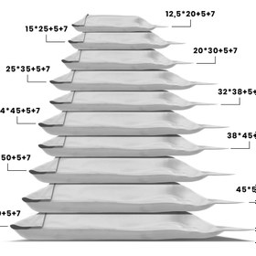 Resim Firmanıza Özel El Geçmeli Kargo Poşeti - Şeffaf Buzlu / 56x60+5+7 / 3000 