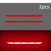 Resim Fochsia Bagaj Ve Kapağa Kırmızı 2li Araç Reflektif Çarpışma Önleyici Uyarı Bandı 