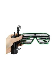 Resim Led Işıklı Parlayan Renkli Festival Bar Kulüp Düğün Eğlence Parti Gözlüğü 