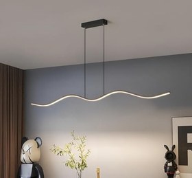 Resim Martı/Sarkıt Avize / 120 Cm/Antrasit Gövde / 3 Renk Işık 