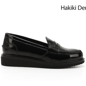Resim Gönderi(R) Gönderi R Siyah Rugan Dolgu Taban Hakiki Deri Loafer Ayakkabı Siyah 