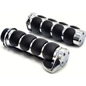 Resim Dashanshop 2 Adet 1"25mm/7/8'' 22mm Motosiklet Gidon Tutacakları Universal Cruiser Chopper Cafe Racer 