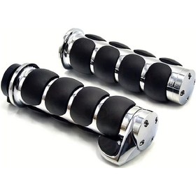 Resim Dashanshop 2 Adet 1"25mm/7/8'' 22mm Motosiklet Gidon Tutacakları Universal Cruiser Chopper Cafe Racer 