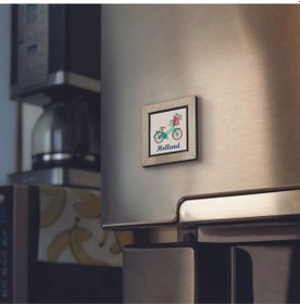 Resim Hollanda Bisklet Görseli Baskılı Mdf Magnet 7x7 163 