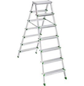 Resim Saraylı Çift Taraflı Metal Merdiven 6+6 Basamaklı 1206 