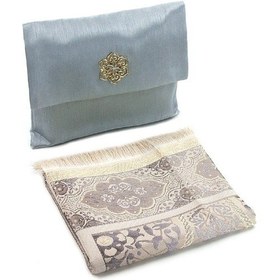 Resim Tafta Seccade - Şantuk Keseli - Gri Renk 