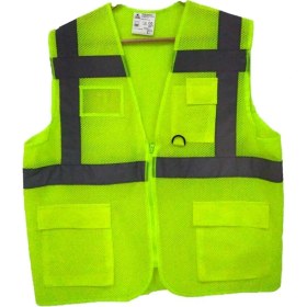 Resim Fileli Cepli Reflektörlü Ikaz Yeleği - Mühendis ( Xl Beden) - Sarı 