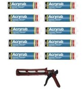 Resim Soudal Mastik beyaz 10 Adet ve Silikon Tabancası 