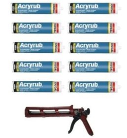 Resim Soudal Mastik beyaz 10 Adet ve Silikon Tabancası 