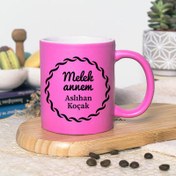 Resim Pembe Renk Melek Annem İsimli Kupa Bardak 